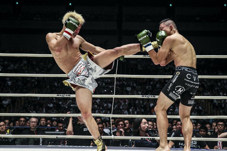 【アンケート10位】那須川天心vs.堀口恭司（2018年）©RIZIN FF Susumu Nagao