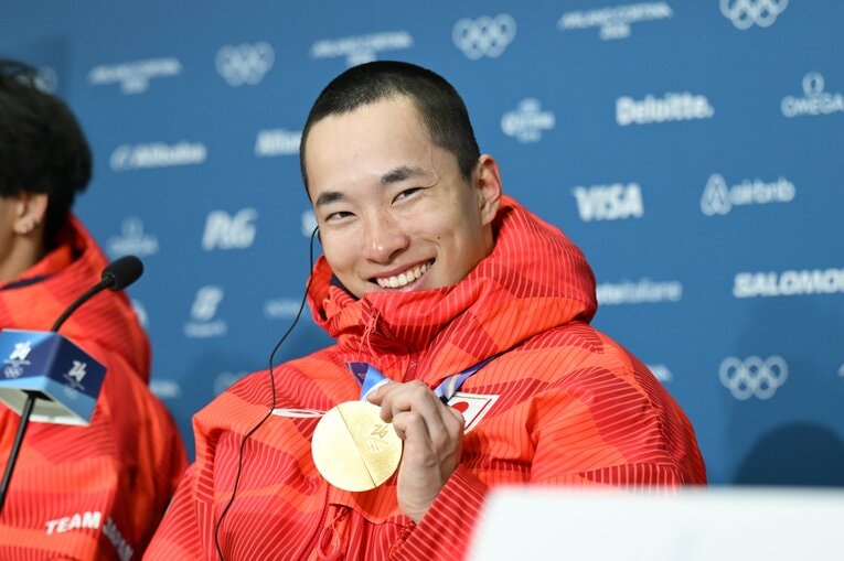 木村葵来が金メダル、木俣椋真が銀メダルを獲得した男子ビッグエア　©Nanae Suzuki／JMPA