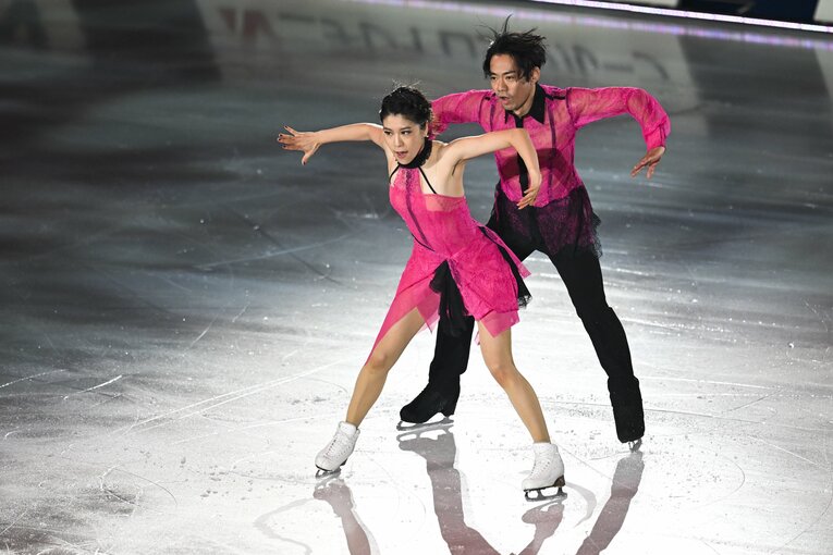 アンコールに応えて、昨季のリズムダンス（RD）曲「ソーラン節＆琴」も披露　©Asami Enomoto