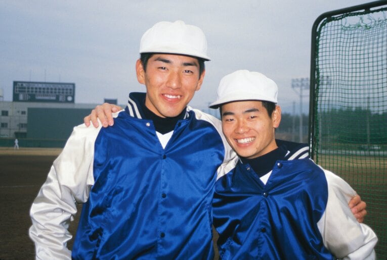 PL学園時代の清原和博と桑田真澄（高1）©︎Katsuro Okazawa/AFLO