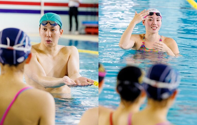 「水泳教室」では上達に必要なことを丁寧に指導