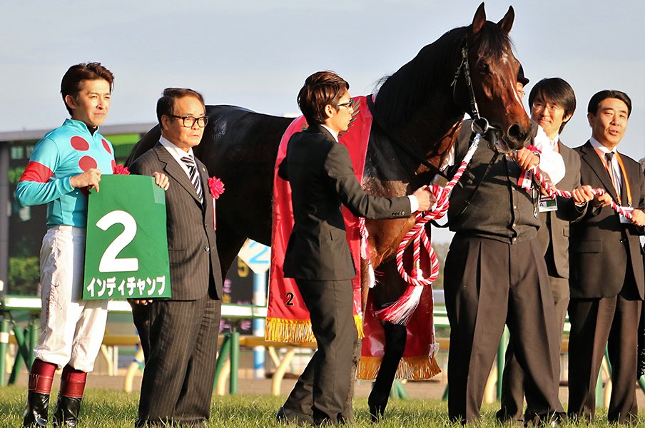 出遅れて、早めに先頭に立って完勝。東京新聞杯でマイル戦線に新星登場。<Number Web> photograph by Satoshi Hiramatsu