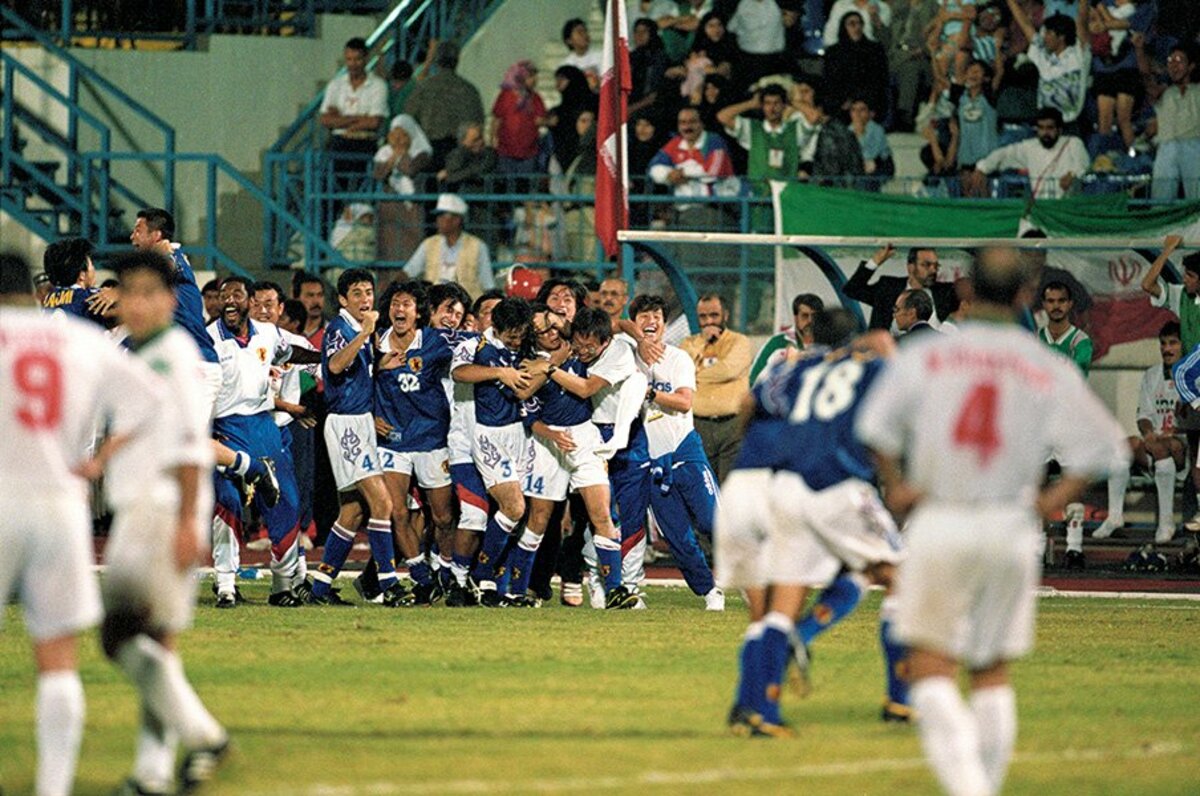 アディダス サッカー 日本代表 フランスW杯 炎 復刻 ユニフォーム ゴン 