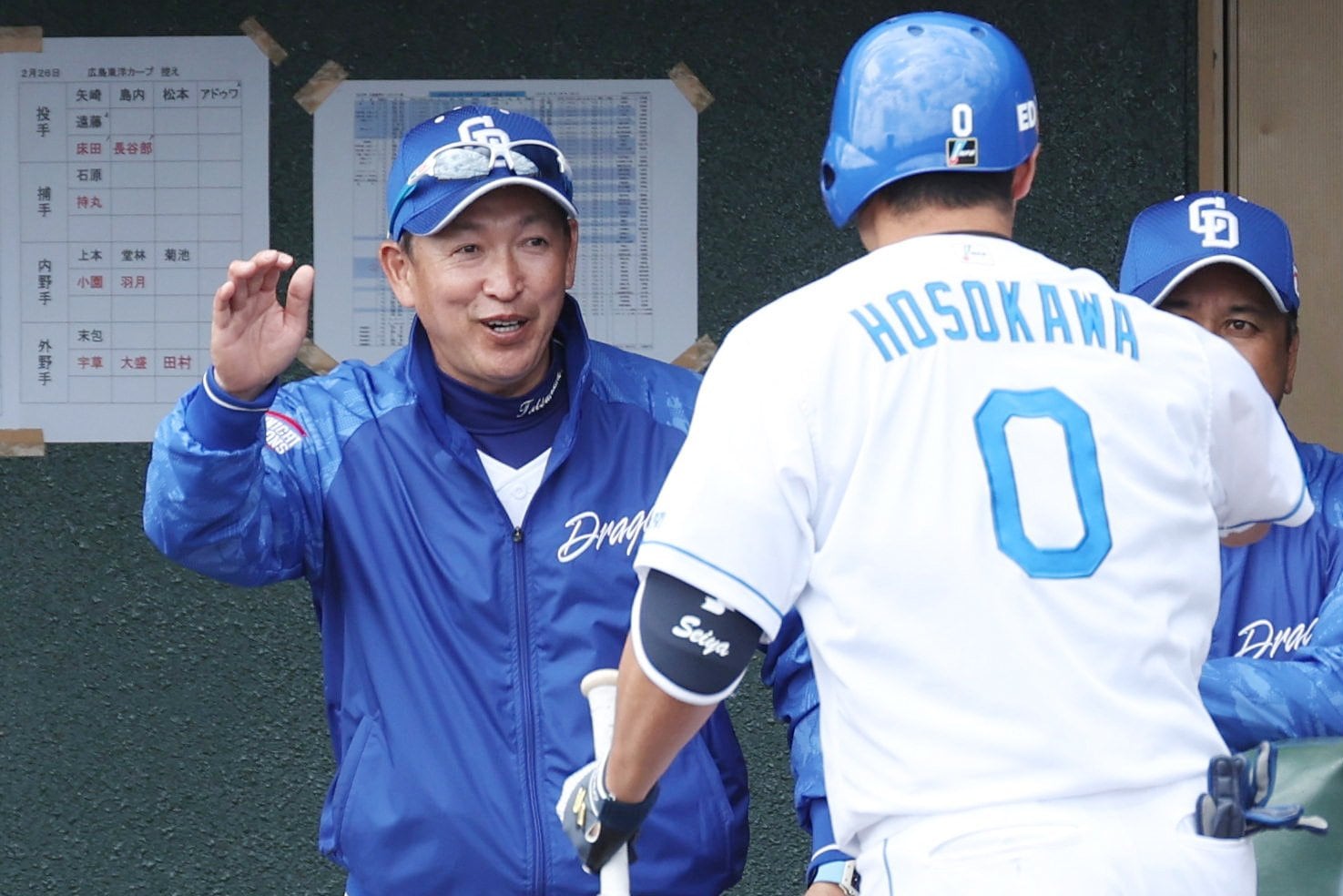 シーズン序盤から目をかけていた立浪監督　©JIJI PRESS