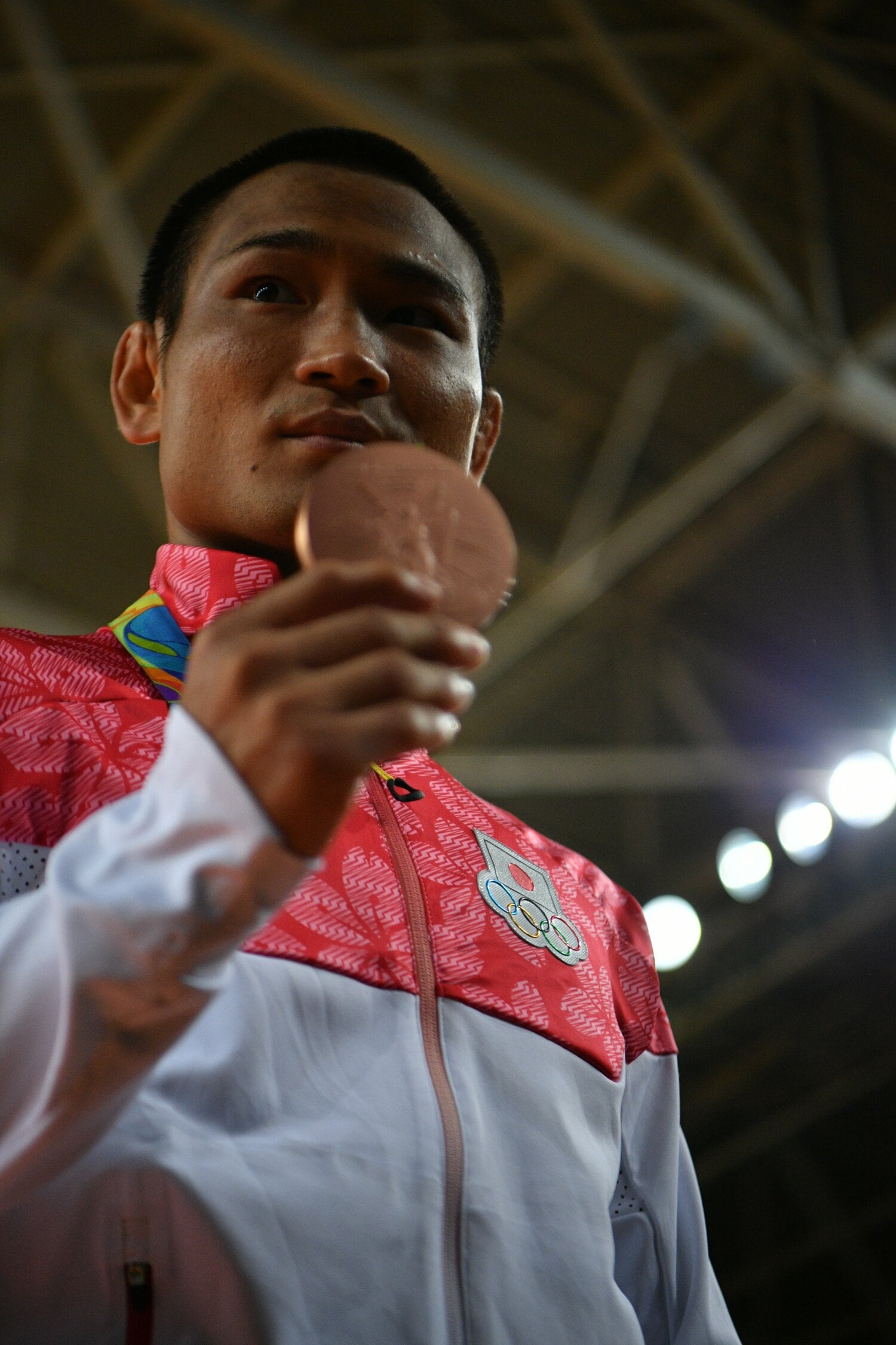 リオ五輪で2大会連続の銅メダルを獲得した海老沼 ©Gakuto Baba／JMPA