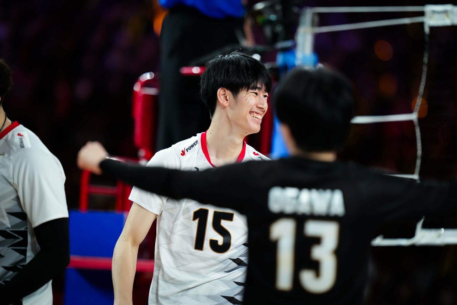 パリ五輪メンバー入りを果たした甲斐優斗（20歳／専修大）など、次世代の選手たちにも注目が集まっている　©︎Volleyball World