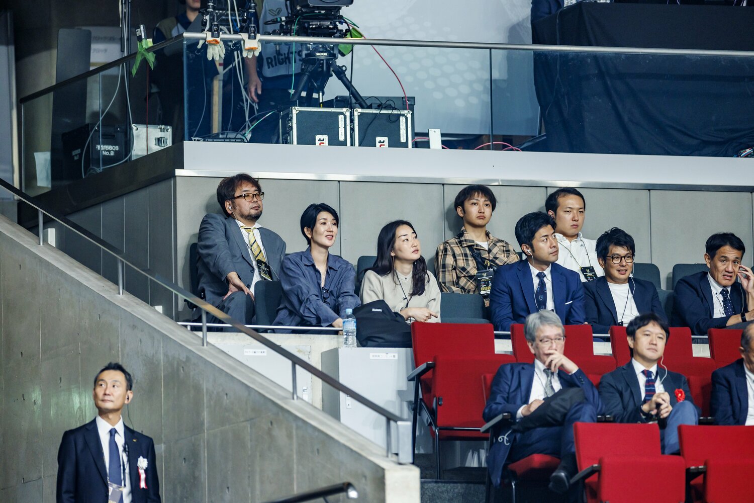 SVリーグ開幕戦の現場にも駆けつけていた栗原さん　©︎Kiichi Matsumoto