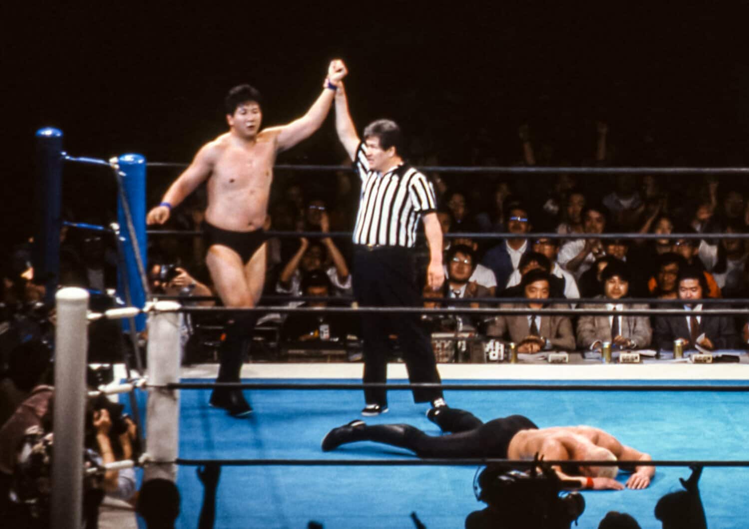 リングス旗揚げ戦での前田日明　©Susumu Nagao