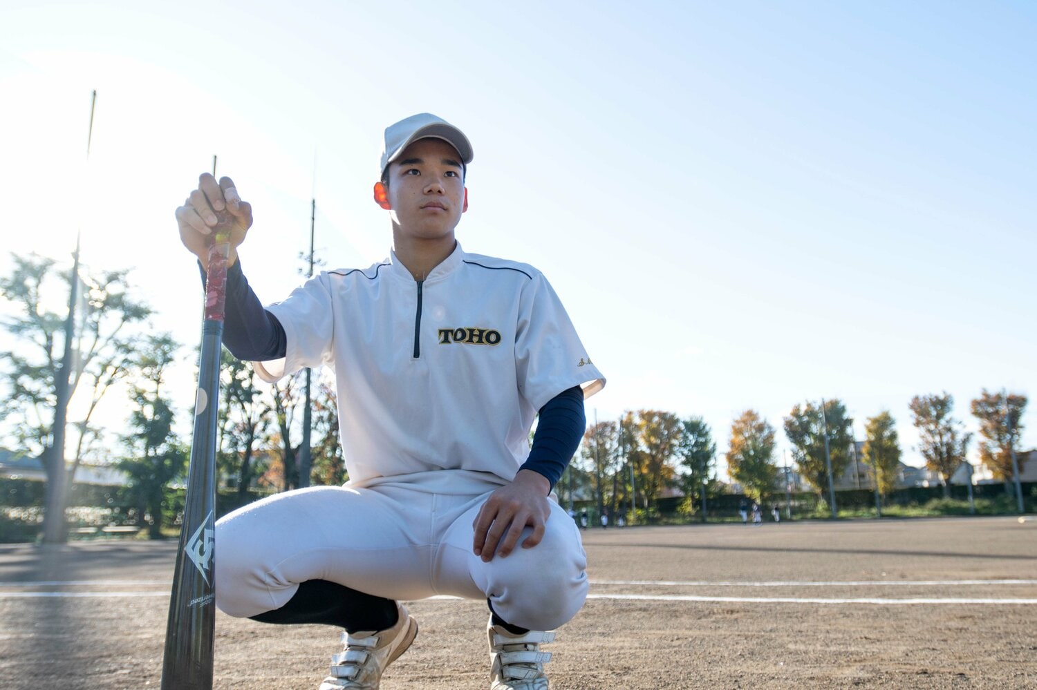 進学校の桐朋高から直接アスレチックスと契約したことで大きな話題になった森井翔太郎　©Takashi Shimizu