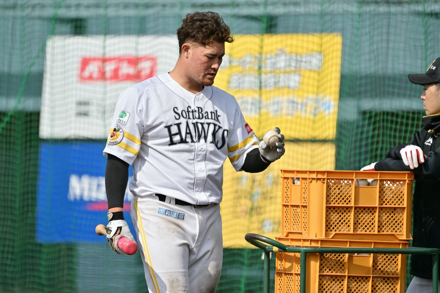 ソフトバンクに在籍するリチャード、25歳　©Hideki Sugiyama