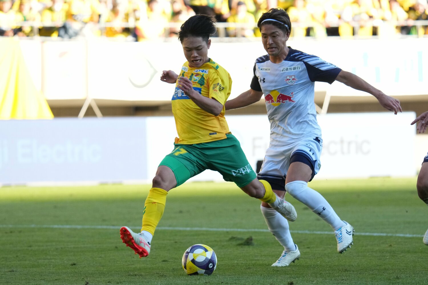 J1昇格プレーオフ準決勝で大活躍を見せた17歳の姫野　©Getty Images