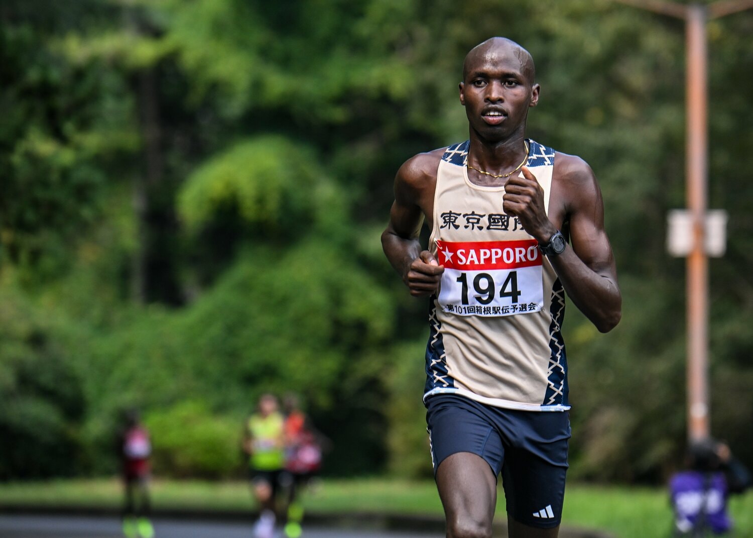 体調不良に見舞われながらチームトップでゴールした東国大のリチャード・エティーリ　©Nanae Suzuki