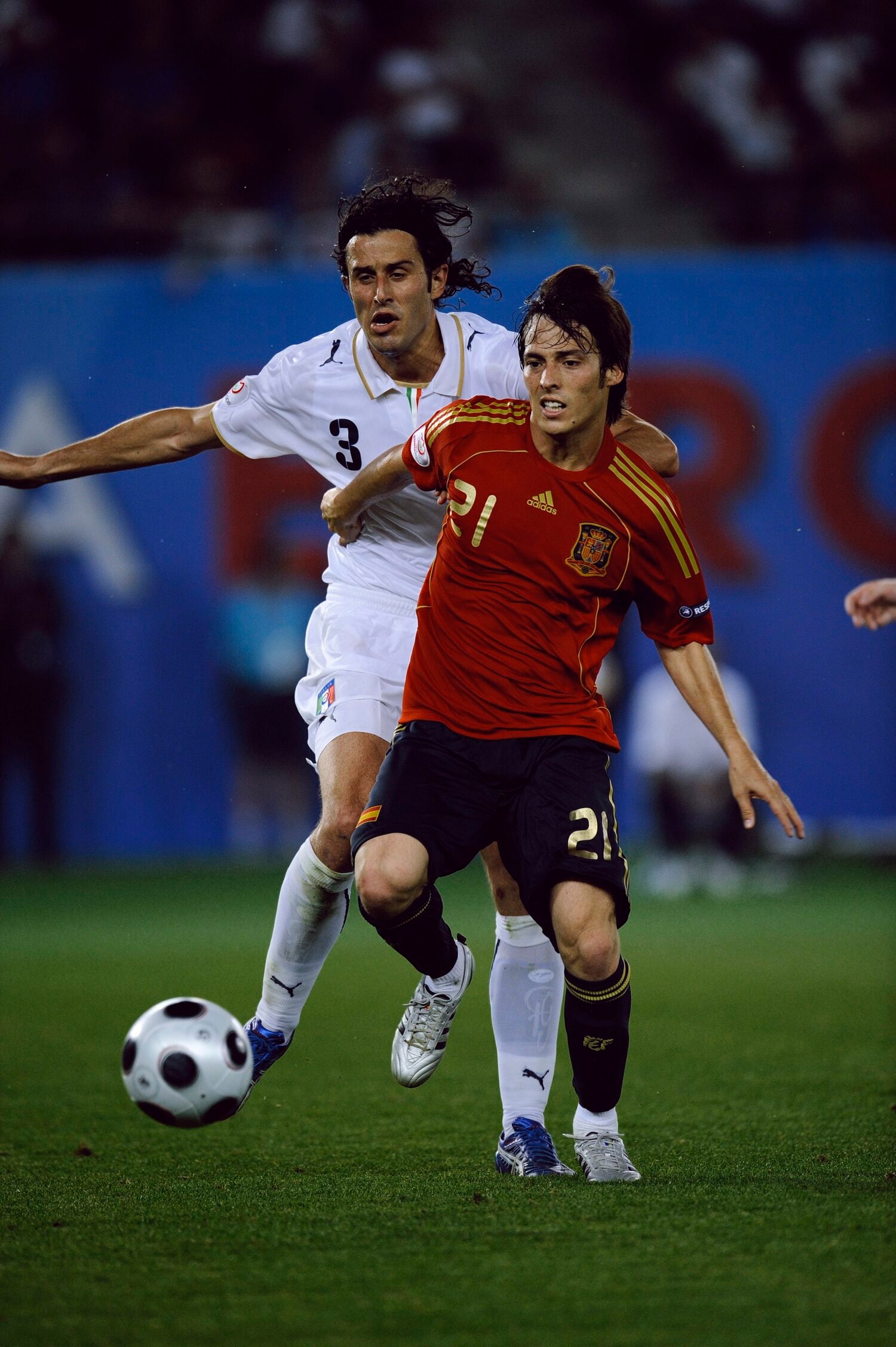 EURO2008、当時22歳のダビド・シルバ。同年齢時の“師匠”と比べても久保は遜色ないと見られている　©Takuya Sugiyama