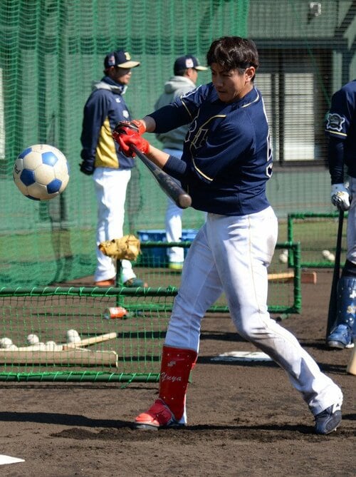 2014 オリックス 心もとな 金子千尋サイン入選手用ユニフォーム＆ボール