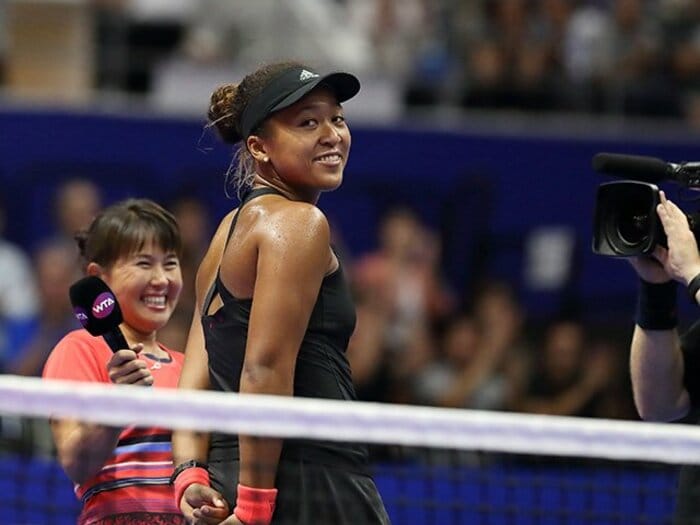 大坂なおみ、100点満点の凱旋勝利。鬼門の「優勝直後」を悠々と突破。＜Number Web＞ photograph by AFLO