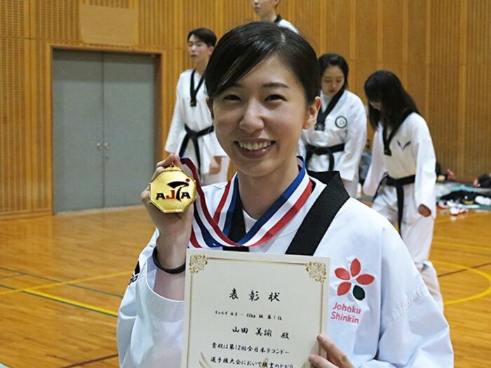 テコンドー界のヒロイン山田美諭。“蹴りのボクシング”で狙う「金」。＜Number Web＞ photograph by Koji Fuse