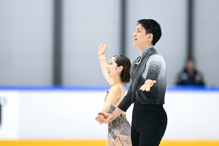 今季の国際大会初戦となった木下グループ杯フリーの演技　©Asami Enomoto