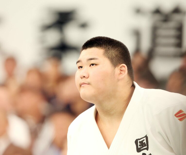 国士館高校時代の斉藤立　©JIJI PRESS