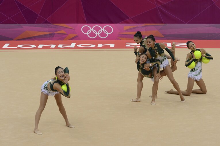 【これが一糸乱れぬフェアリージャパンの演技】サイード横田さんも出場したロンドン五輪団日本代表の演技を見る　©Asami Enomoto/JMPA