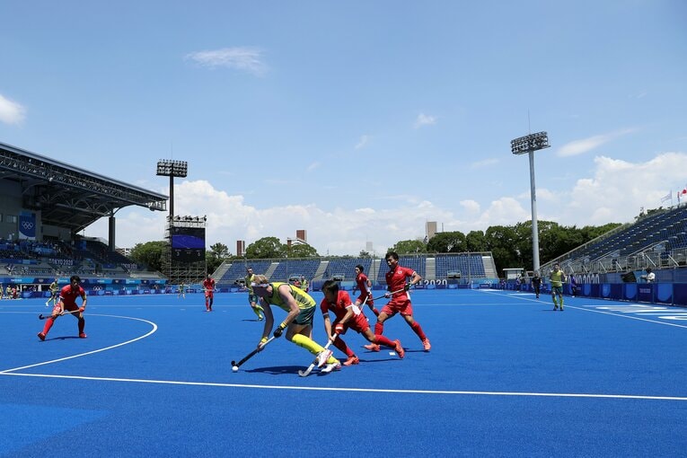 2021年東京五輪でのホッケー競技　©Getty Images
