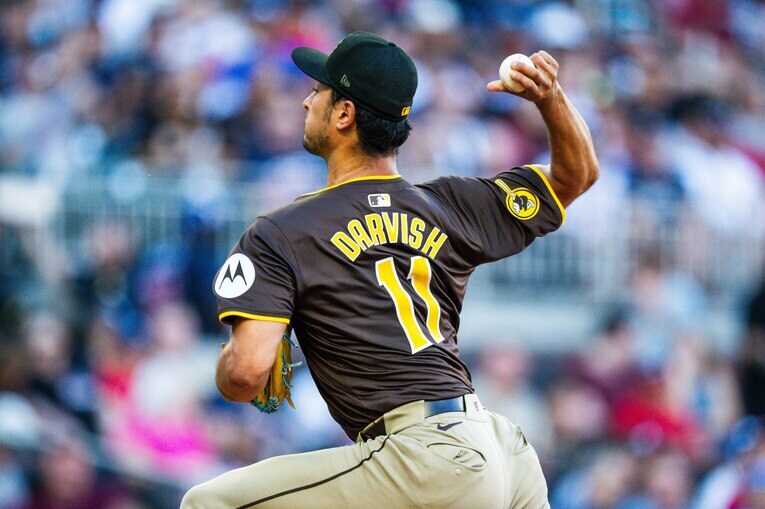 日米通算200勝のブレーブス戦では、まさに変幻自在のピッチングを見せた　©Getty Images