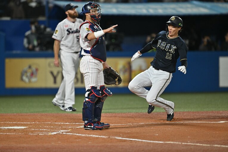 走塁でも果敢に攻める　（2022年日本シリーズ）©︎Hideki Sugiyama