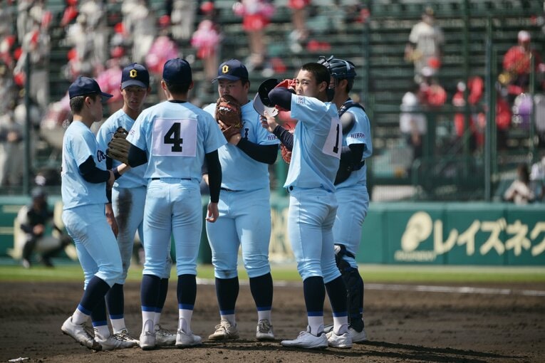 センバツ準決勝（対浦和学院戦）の山田　©Hideki Sugiyama