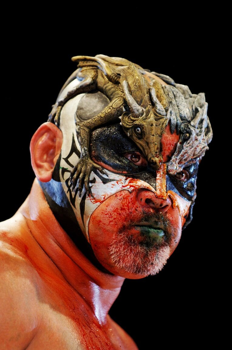 ハッスルでのムタ。2007年6月17日、さいたまスーパーアリーナ