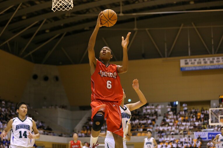 2012年全中決勝での八村（奥田中時代）