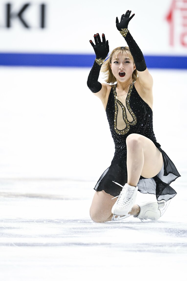 全日本選手権で4連覇を達成した坂本花織　©Asami Enomoto