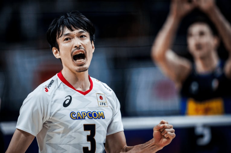 深津旭弘（VNLイタリア戦）　©︎Volleyball World