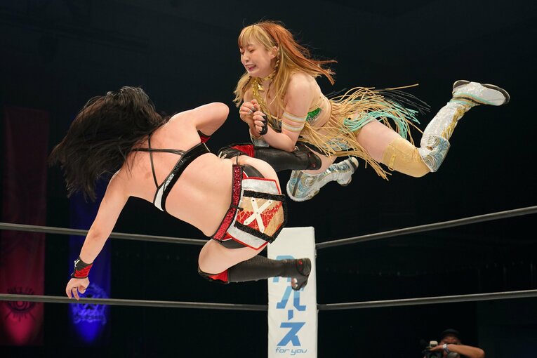5月5日の福岡国際センターで行われた上谷沙弥vs舞華