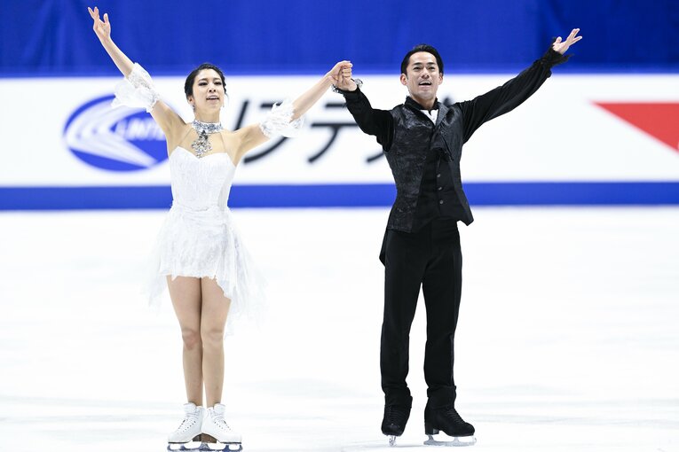 フリーの演技後　©Asami Enomoto