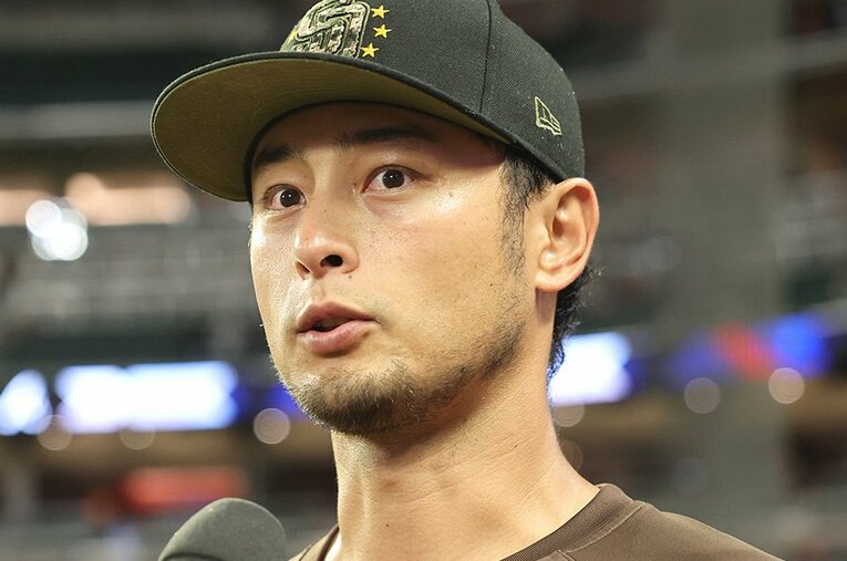 今季、日米通算200勝を挙げたダルビッシュ ／ photograph by JIJI PRESS