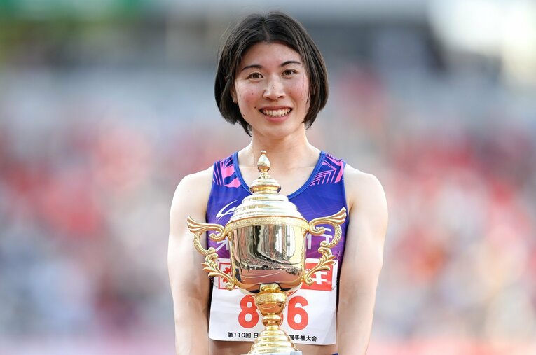 女子400mで今季の日本選手権を制した松本奈菜子（東邦銀行）。同種目の日本記録樹立は実に18年前まで遡るが、停滞の理由はどこにあるのだろうか？ ／ photograph by Asami Enomoto
