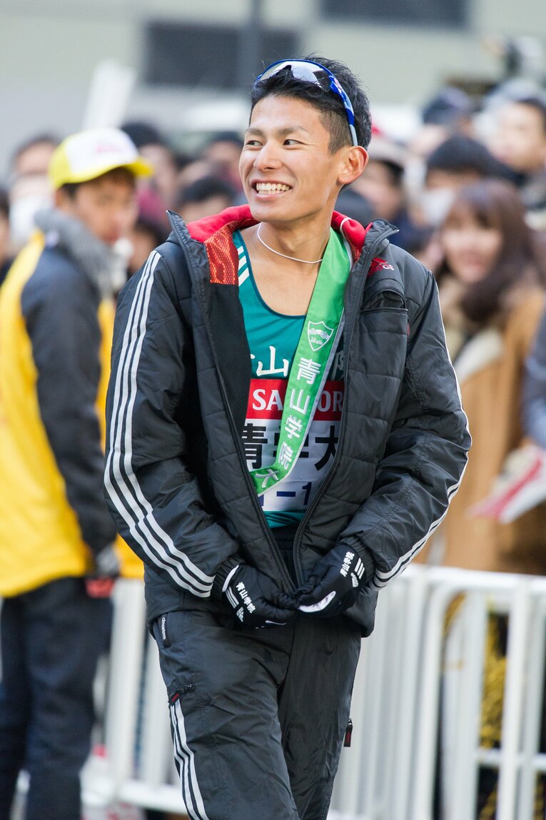 久保田和真（青学大）　第92回箱根駅伝 ／ photograph by Nanae Suzuki