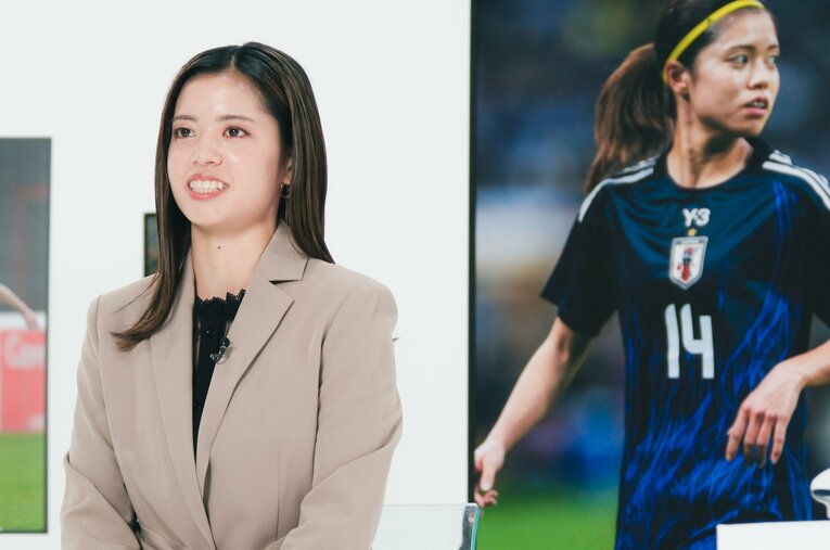 なでしこジャパンの司令塔・長谷川唯がNumberTVで自らの「挫折地点」を明かした　©Wataru Sato