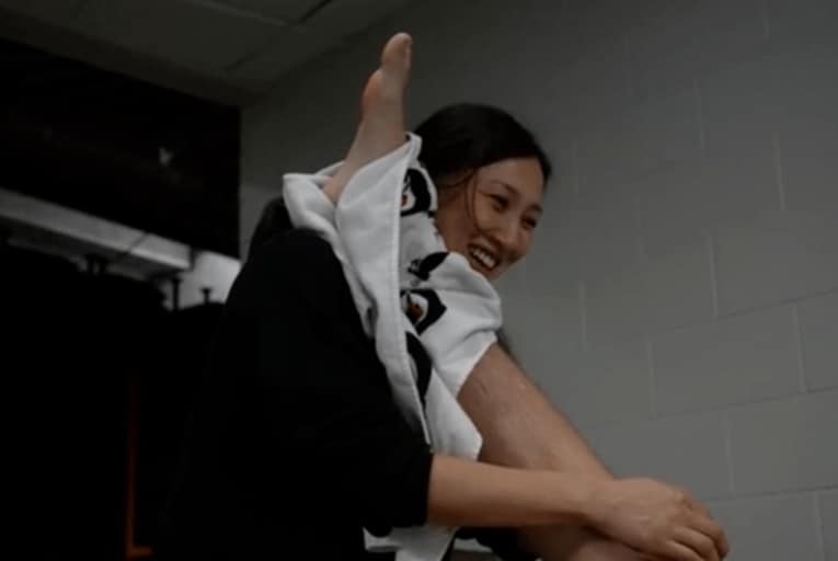 NBAインディアナ・ペイサーズでトレーナーを務める佐藤絢美さん　©︎Indiana Pacers