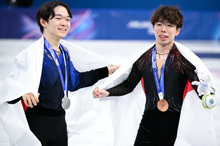 マリニンがまさかの敗戦となった男子フリー【スワイプするとそのほかの写真もご覧になれます】　©Asami Enomoto／JMPA