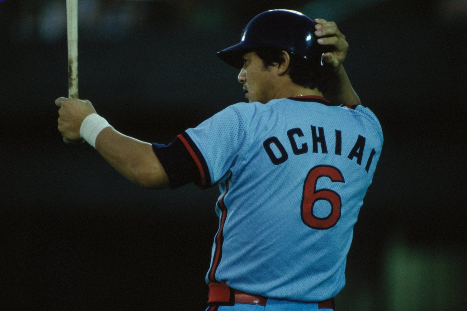 86年には.360、50本、116打点で3度目の三冠王という空前の記録を残していたロッテ時代の落合　©Makoto Kemmisaki