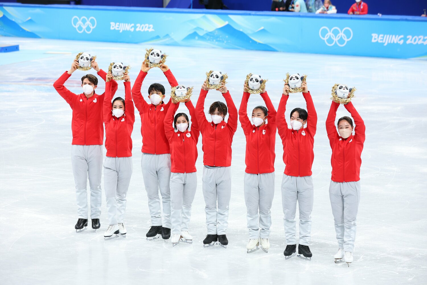 団体戦で銅メダルを獲得した日本だが、授与式が実施されていないため選手の元にはメダルは届いていない　©Ryosuke Menji／JMPA