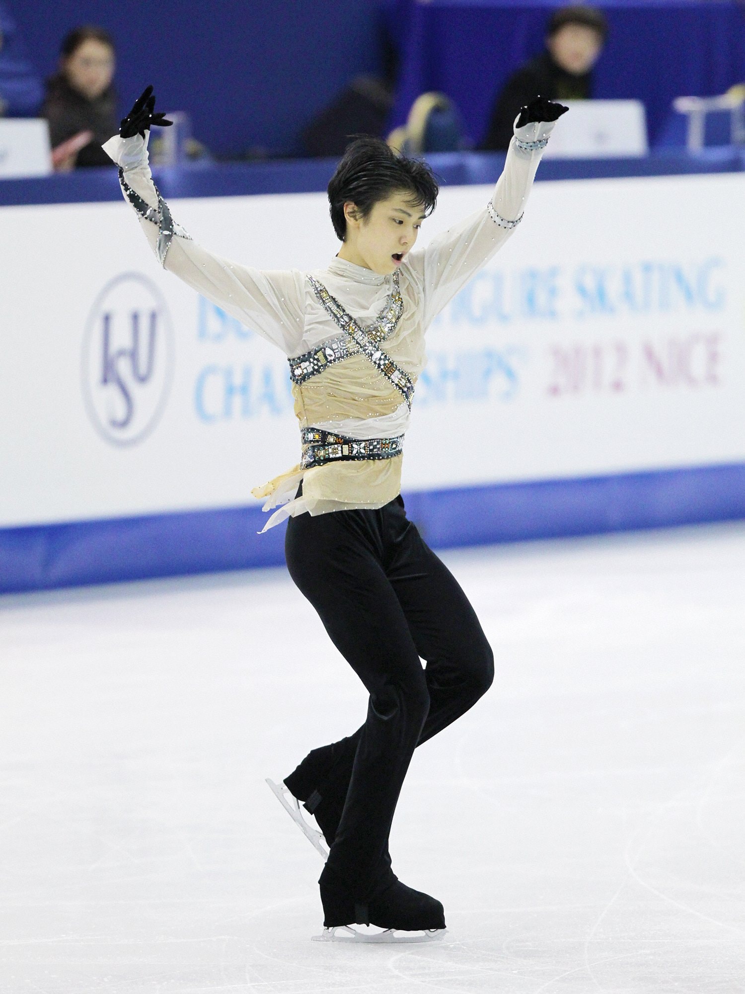 2012年の世界選手権、フリー『ロミオ＋ジュリエット』演技中の羽生　©Hiroki Endo/Asahi Shimbun