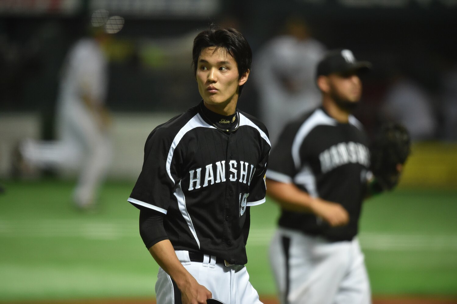 阪神時代の藤浪晋太郎。プロ1年目の2013年から3年連続で二桁勝利を挙げた ©Hideki Sugiyama