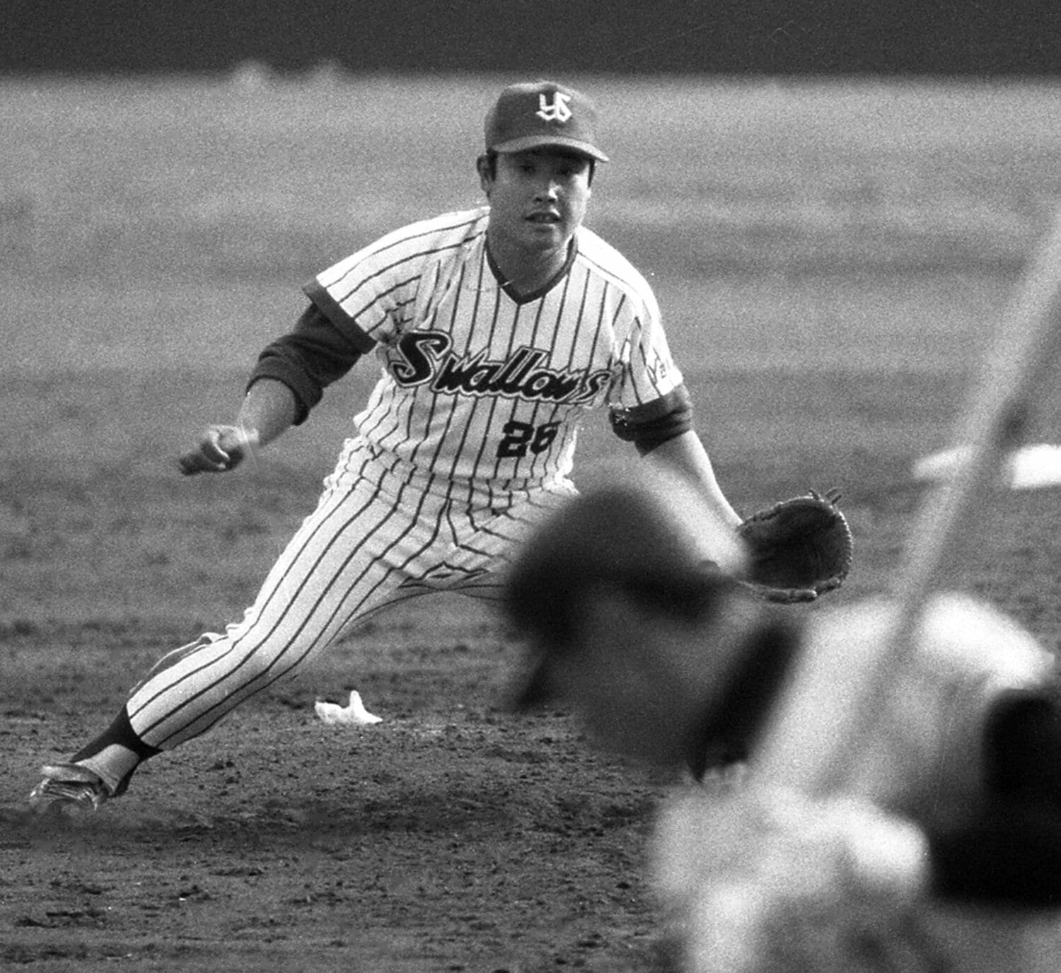 酒豪でならした現役時代の井原慎一朗。二日酔いでマウンドに上がることもあったという　©Sankei Shimbun