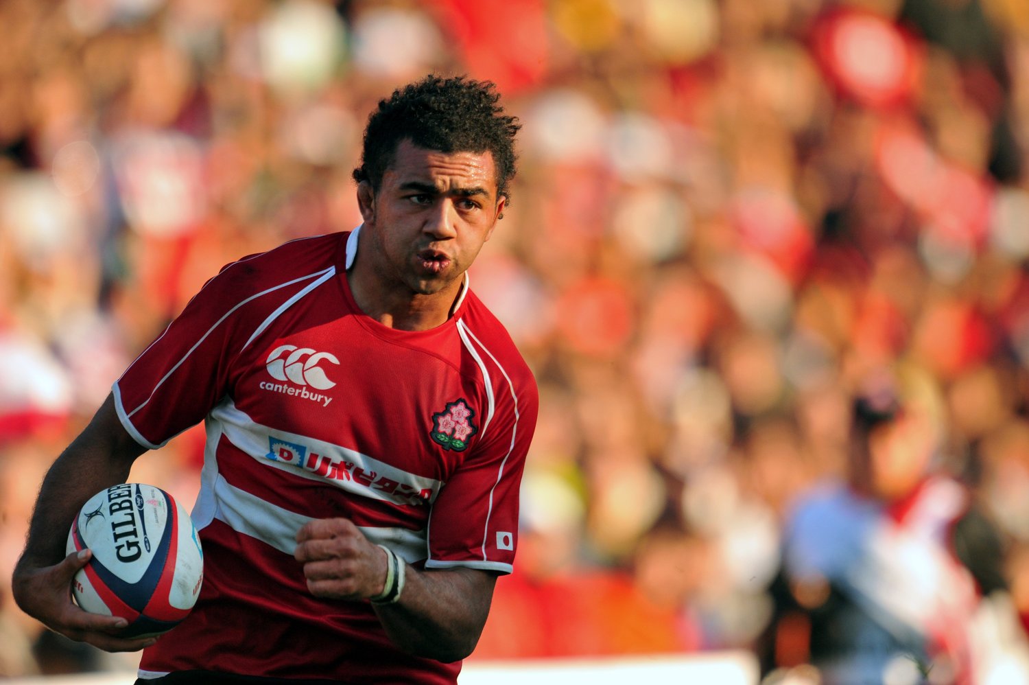 東海大時代に日本代表デビューしたリーチ マイケル。ワーナーは同じルーツを持つ先駆者に将来の自分を重ねている　©Jun Tsukida/AFLO SPORT