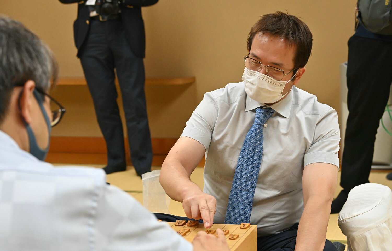 第33期竜王戦挑戦者決定戦での丸山(代表撮影) ©JIJI PRESS