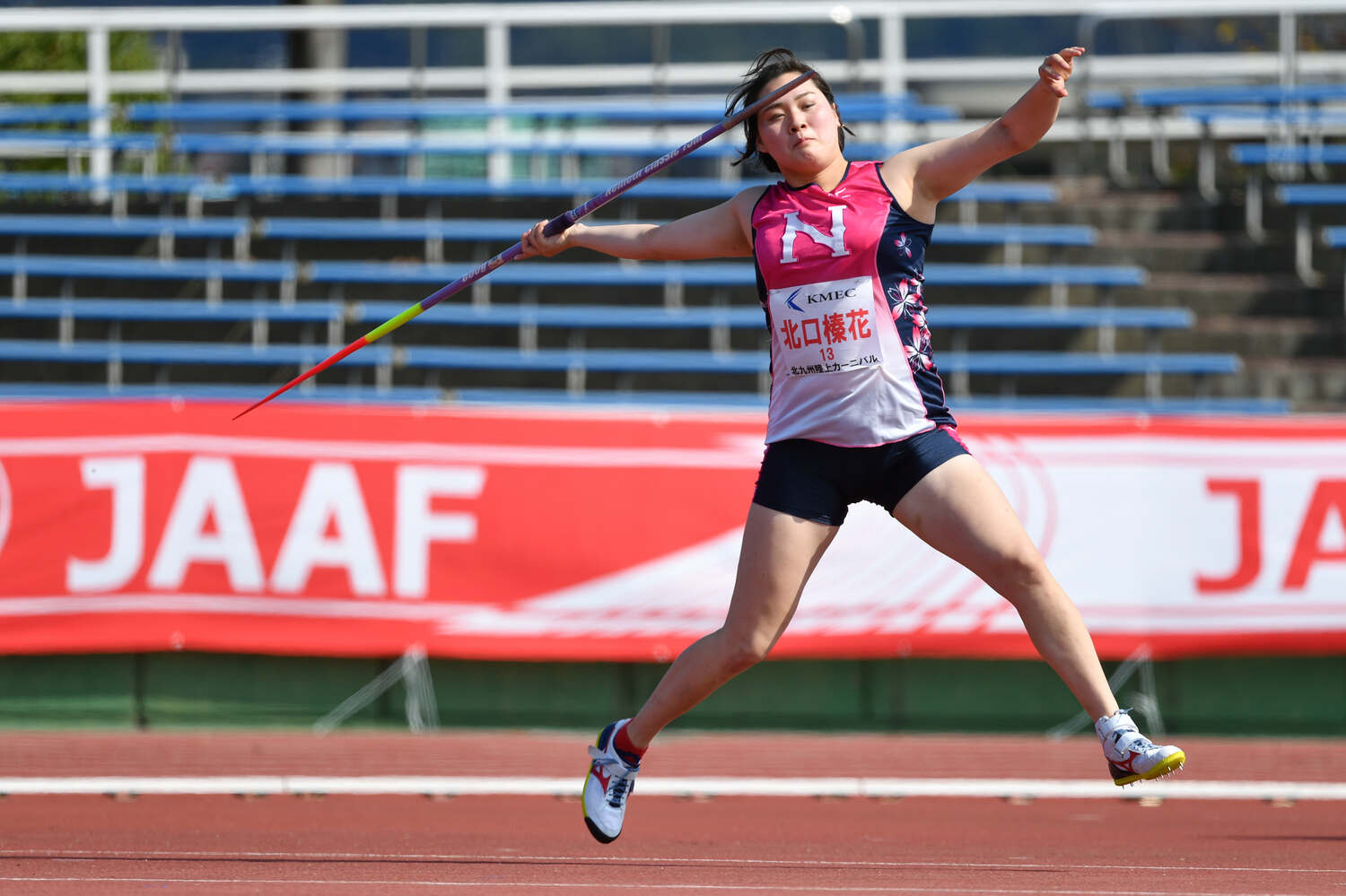 北九州陸上カーニバルで66m00cmを記録　©︎MATSUO.K/AFLO SPORT