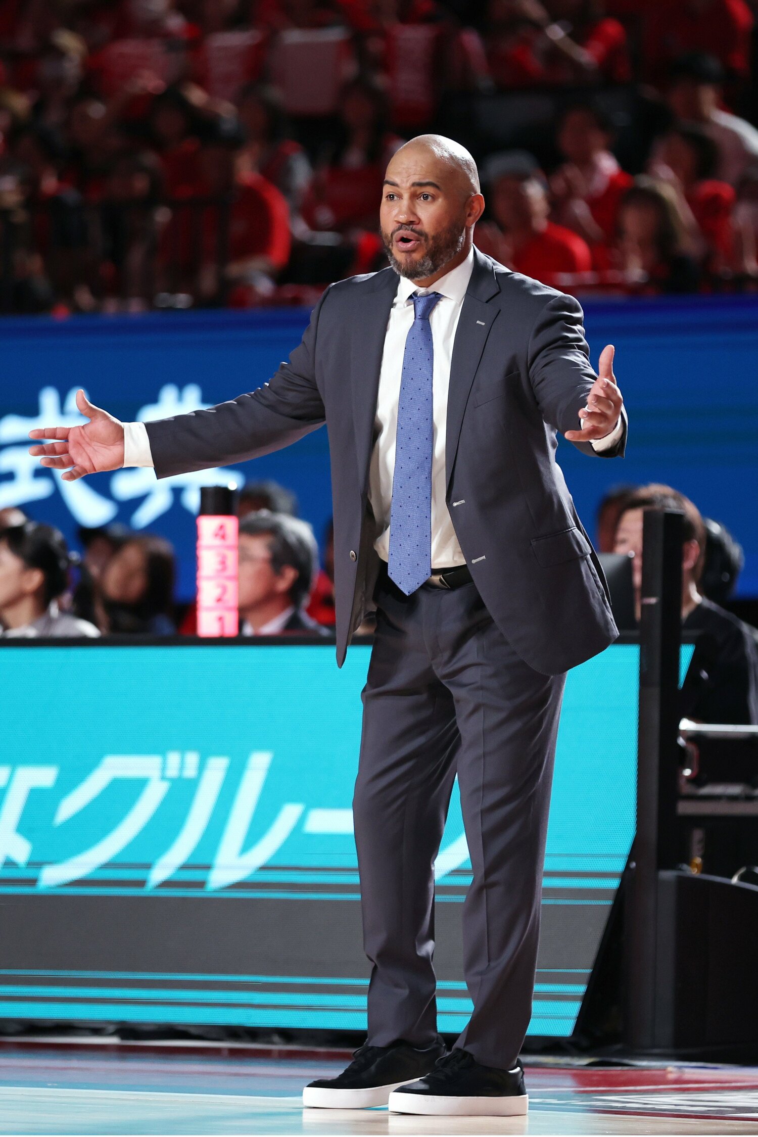 熱い男としても有名だったブラスウェル ©JIJI PRESS