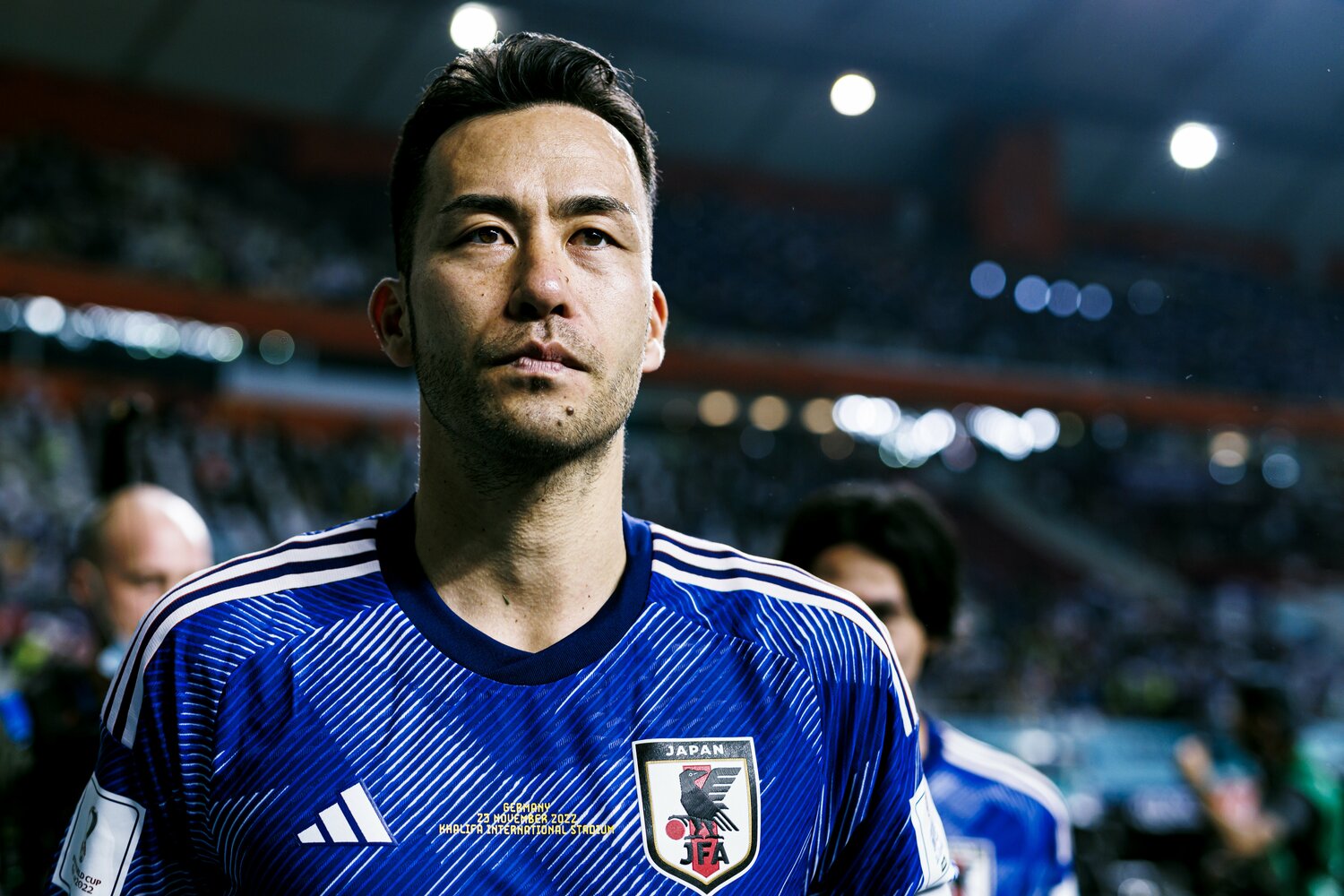 ドイツ戦勝利後の吉田　©Kiichi Matsumoto／JMPA