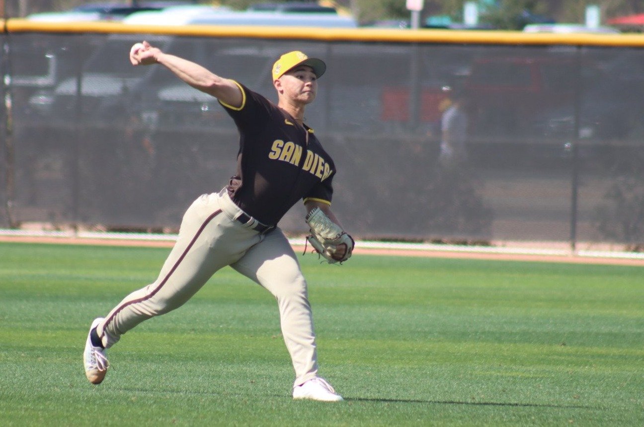 パドレスとマイナー契約を結ぶバルザー　©Yuki Yamada